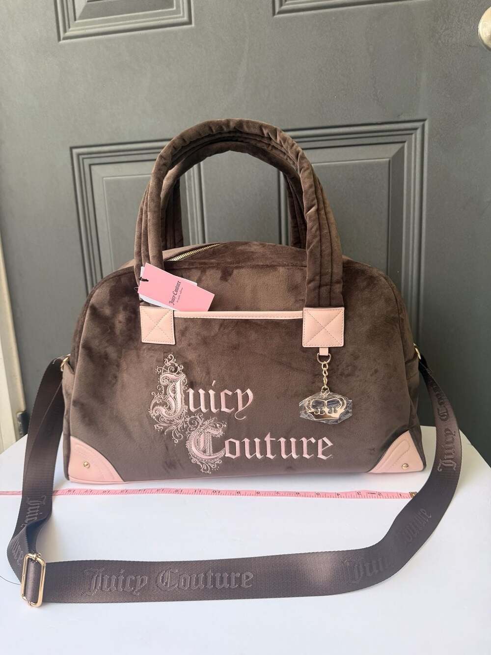 NWT Juicy Couture Juicy Renaissance Weekender Bag in Chocolate